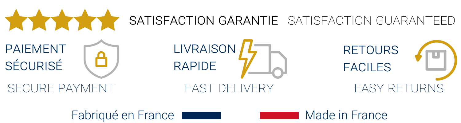 Vernixa Paris: Satisfaction guaranteed: Secure Payments, Fast delivery, Easy returns. Our labels: Secure Payments, Fast delivery, Easy returns. Made in France.